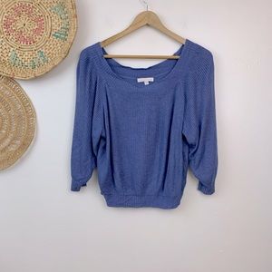 Urban outfitters blue square neck crop sweater